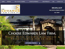 Tablet Screenshot of edwards-lawfirm.com